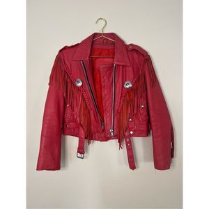 High quality leather jacket